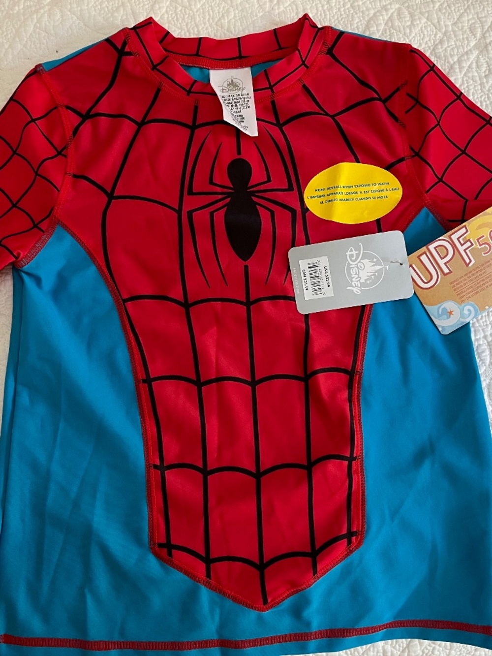 New With Tags Boys Disney/Spiderman swimsuit separates